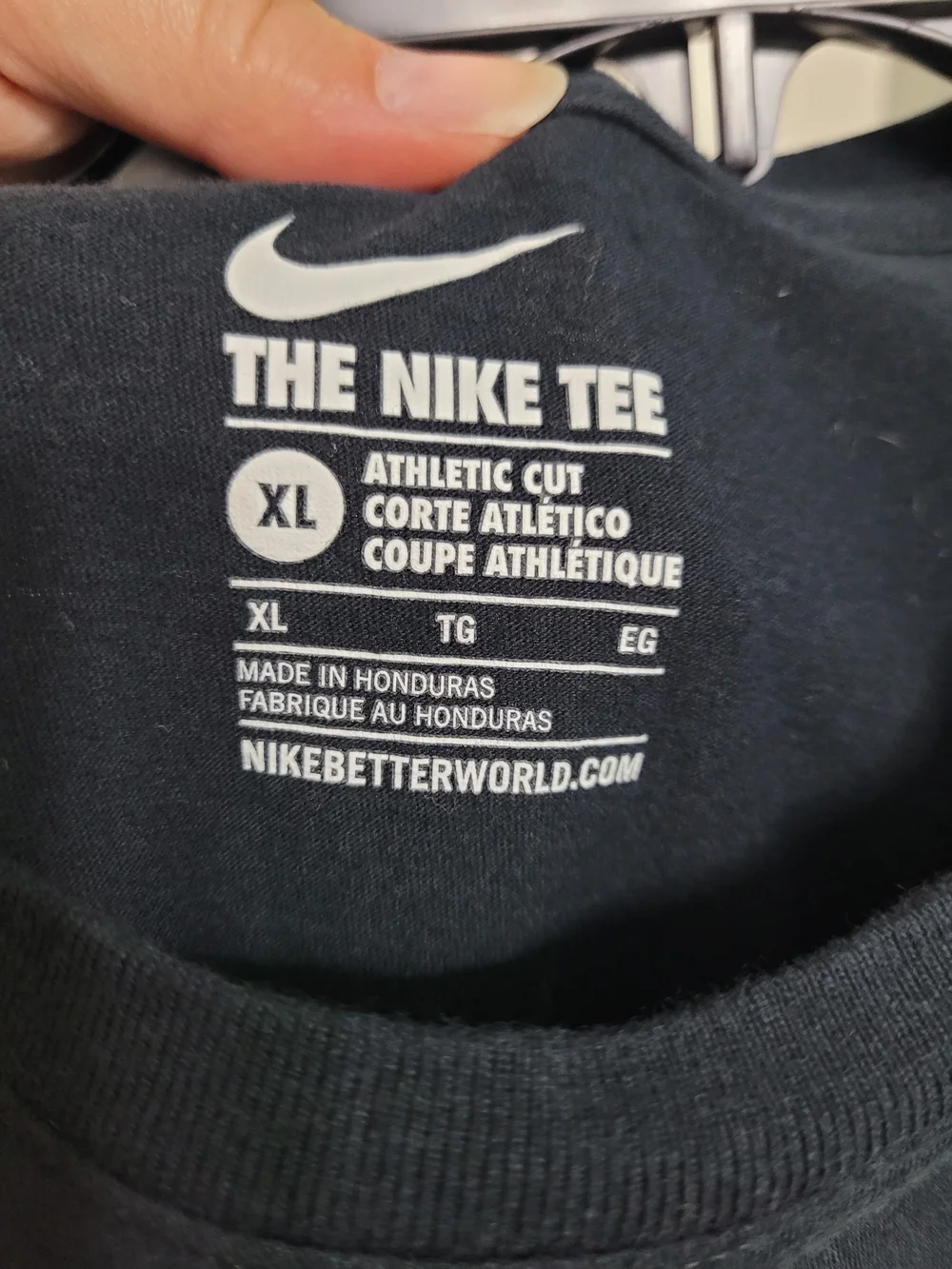 Nike Boy’s Black T-Shirt with Volt Logo